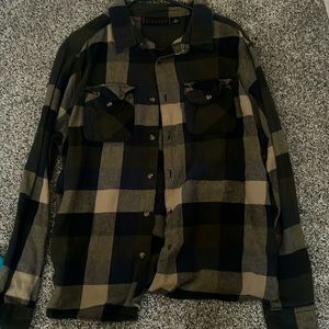 It is a light brown and black